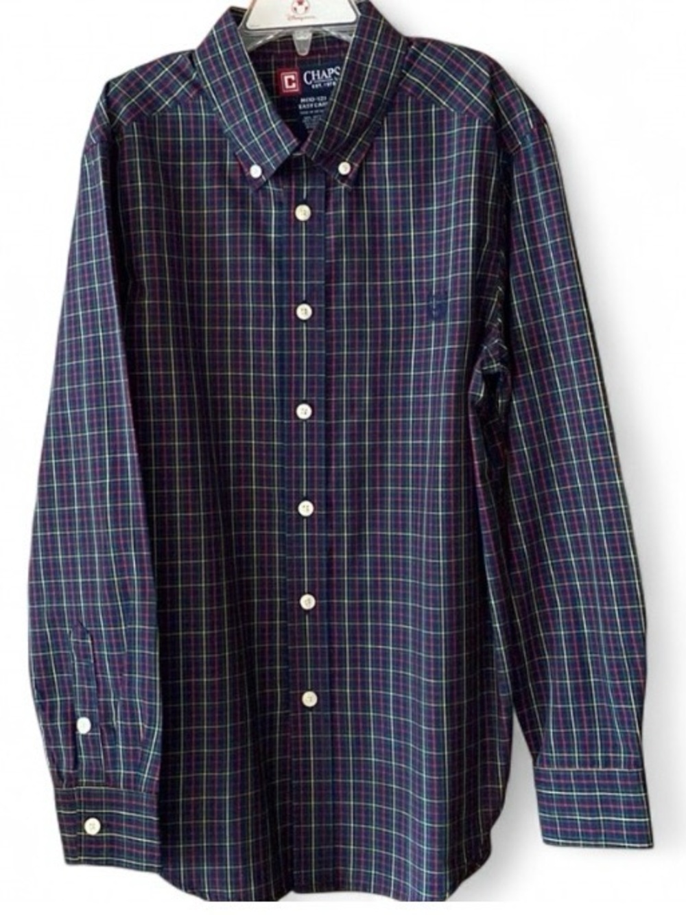 Chaps Ralph Lauren Boys Medium Button-Down Shirt 10-12 Cotton Blend